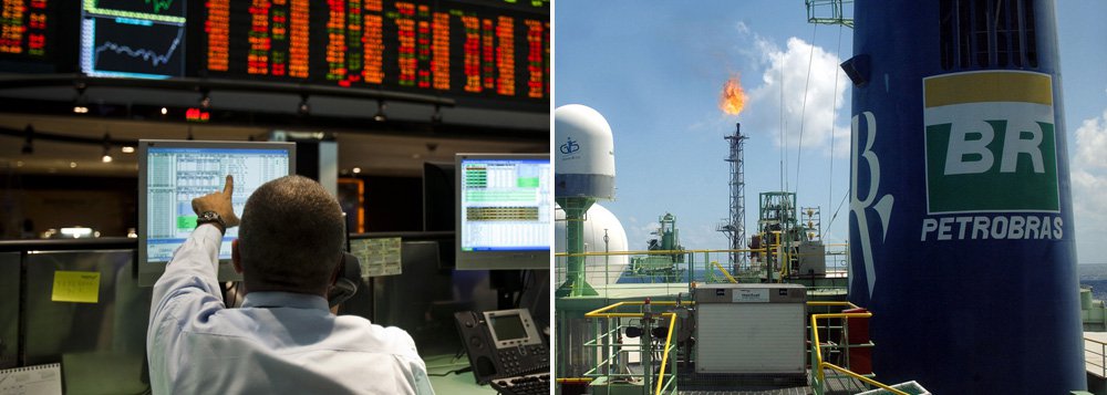 Mercado segue na expectativa pela divulgação da pesquisa eleitoral CNI/Ibope, que será revelada nesta quinta de manhã; ações da petroleira (PETR3;PETR4), após a queda de 2% na véspera, registram ganhos ainda mais fortes, de mais de 3%, e puxam o Ibovespa para cima