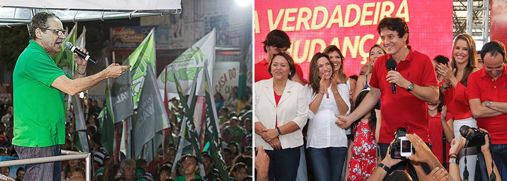 Com 99% das urnas apuradas no Rio Grande do Norte, o candidato Henrique Alves, do PMDB, lidera com 47,32% dos votos válidos. Em seguida vem Robinson Faria, do PSD, com 42,04%