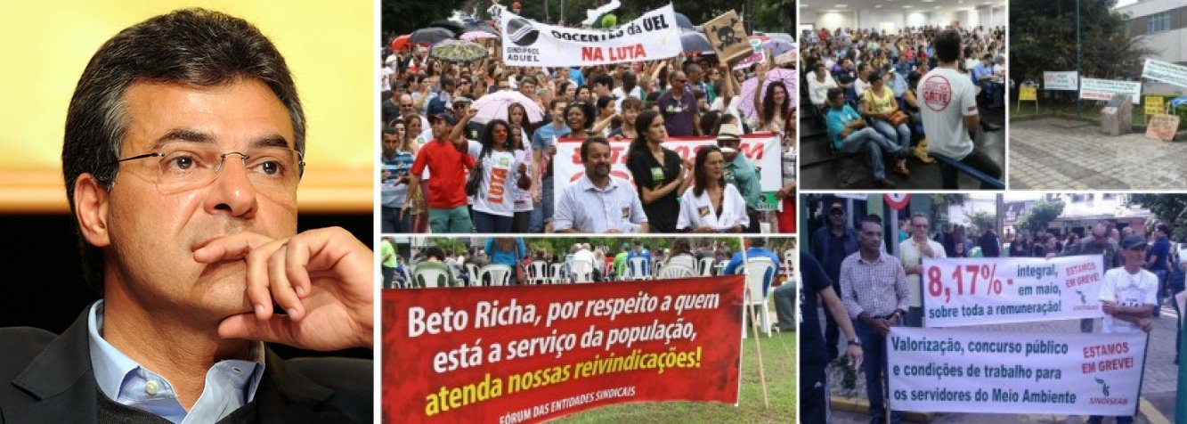 Os educadores da rede pública estadual de ensino se reúnem em assembleia geral, nesta terça (9), para decidirem se encerram ou não a sua greve que já dura mais de quarenta dias; por ser a maior categoria do funcionalismo estadual, é a greve que mais chama a atenção; mas, mesmo que professores decidam voltar ao trabalho, o que ainda é muito incerto, há diversas categorias de trabalhadores que podem prosseguir com suas greves, mantendo a pressão sobre o governador Beto Richa (PSDB) e seus aliados
 