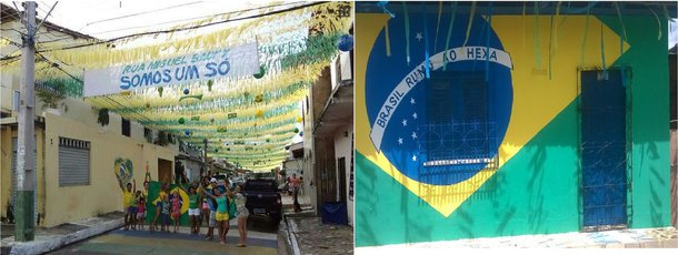 Ruas enfeitadas, comércio movimentado e torcedores preparados mostram a expectativa dos moradores de São Luís para a estreia da Seleção Brasileira; centenas de ruas da Capital estão enfeitadas, tomadas por bandeirolas, fitas e bandeiras da seleção; dono de imóvel na Vila Conceição transformou a fachada de sua casa (foto) em uma bandeira brasileira