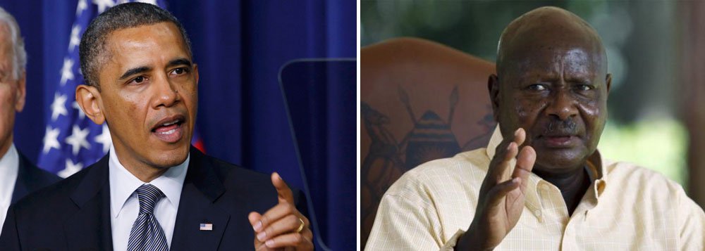 Presidente dos EUA emitiu comunicado denunciando os planos do presidente de Uganda, Yoweri Museveni, para assinar uma lei que impõe duras penas para os condenados por atos homossexuais; aprovação da lei complicaria relações entre os países, alerta Barack Obama