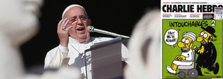 "Você não pode provocar, você não pode insultar a fé dos outros, você não pode zombar da fé", disse o papa Francisco nesta quinta-feira 15, ao falar sobre os atentados terroristas em Paris da semana passada; "Eu acho que a liberdade religiosa e liberdade de expressão são ambos direitos humanos fundamentais", acrescentou o pontífice