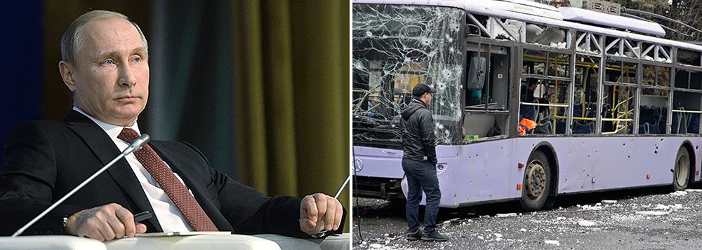 "Expressamos nossa preocupação com a deterioração da segurança e da situação humanitária no leste da Ucrânia. Condenamos a morte de civis durante bombardeios indiscriminados à cidade de Mariupol em 24 de janeiro de 2015", disseram os líderes em um raro comunicado conjunto; "Notamos evidências de apoio contínuo e crescente aos separatistas dado pela Rússia, o que reforça a responsabilidade da Rússia. Fazemos um apelo à Rússia para que condene as ações dos separatistas e que implemente os acordos de Minsk"