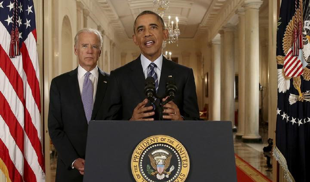 O presidente dos Estados Unidos, Barack Obama, saudou um acordo nuclear com o Irã nesta terça-feira como uma oportunidade para mudar a direção no Oriente Médio e alertou que vetará qualquer tentativa de céticos parlamentares republicanos de reverter o pacto; "Após dois anos de negociações, os Estados Unidos, junto com nossos parceiros internacionais, alcançaram algo que décadas de animosidade não conseguiram: um compreensivo acordo de longo prazo com o Irã que vai evitar que o país obtenha uma arma nuclear", disse ele