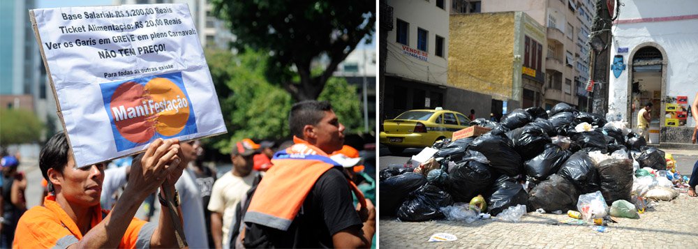Companhia Municipal de Limpeza Urbana do Rio e o Sindicato que representa a categoria anunciaram um acordo que poderá colocar fim à paralisação parcial iniciada há alguns dias; proposta garante 9% de aumento salarial para os cerca de 15 mil varredores, que passariam ter, a partir de abril, piso salarial de R$ 874,79 mais 40% de adicional de insalubridade, totalizando R$ 1.224,70