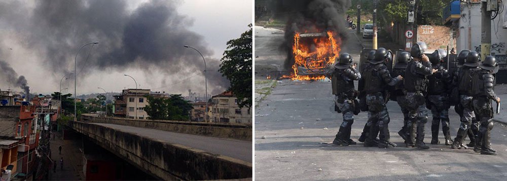 A Aeronáutica limitou o espaço aéreo na região do Engenho Novo e do Jacarezinho, no Rio, a cerca de 2 km de distância para que os helicópteros da força de segurança do estado possam circular livremente; na área, manifestantes fecharam ruas, atearam fogo a pneus e pedaços de madeira e jogaram pedras contra os cerca de 1.600 PMs que cumprem o mandado de reintegração de posse, determinado pela Justiça, no terreno da OI