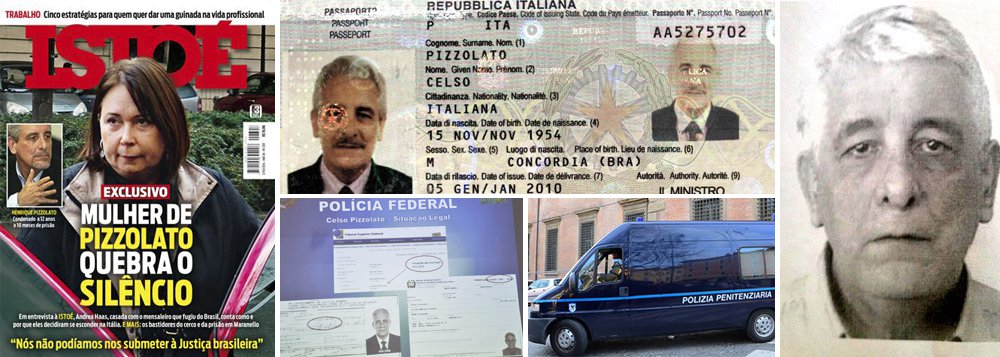 Em entrevista aos jornalista Paulo Moreira Leite e Janaina Cesar, da revista Istoé, Andrea Haas conta por que ela e o marido, Henrique Pizzolato, decidiram sair do País; "Nós não podemos nos submeter aos erros da justiça brasileira. Podemos até morrer, mas não podemos deixar de procurar uma saída, porque sempre existe uma saída na vida. Por isso decidimos sair do Brasil. Querem roubar nossa dignidade. Queremos uma saída. Queremos sobreviver. Temos esse direito", disse ela