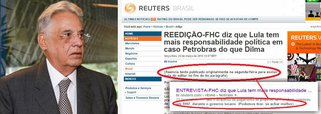 Agência de notícias publicou por engano uma indicação do repórter ao editor - "podemos tirar, se achar melhor" - em um parágrafo que destacava a delação premiada do ex-diretor da Petrobras Pedro Barusco sobre a corrupção na Petrobras ter começado no governo de Fernando Henrique Cardoso, em 1997; tema foi um dos mais comentados no Twitter, com a hashtag #PodemosTirarSeAcharMelhor