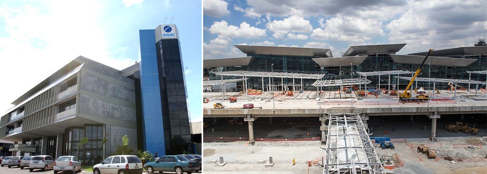 Segundo o balanço da fiscalização da agência, no aeroporto de Guarulhos, apenas 87,78 por cento das obras estavam concluídas até janeiro, que devem ser entregue até 11 de maio; previsões para Brasília e Viracopos também não foram cumpridas; concessionárias podem sofrer penalidades, inclusive multas