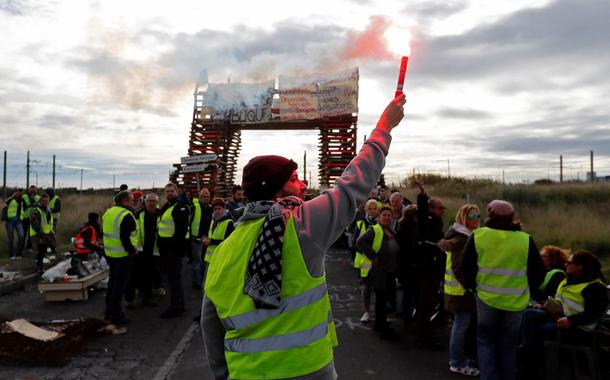 Protesto na França