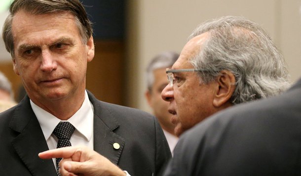 Jair Bolsonaro e Paulo Guedes