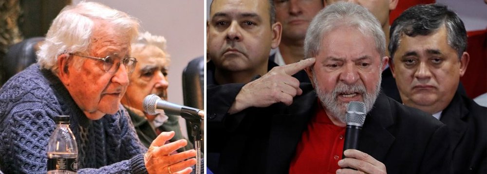 Noam Chomsky visita Lula em Curitiba nesta quinta