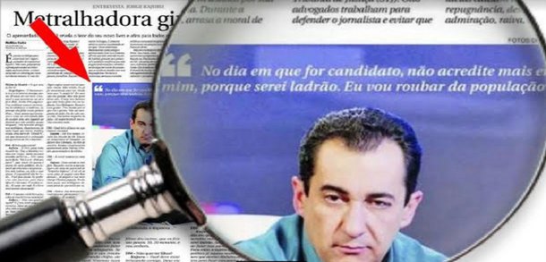 Kajuru, em 2007: “No dia em que eu for candidato, serei ladrão. Vou roubar da população”