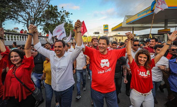 Haddad dispara em Pernambuco e lidera com 26%, diz Ibope