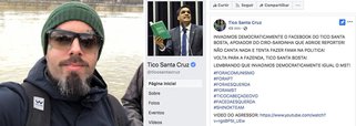 Hackers invadem página de Tico Santa Cruz