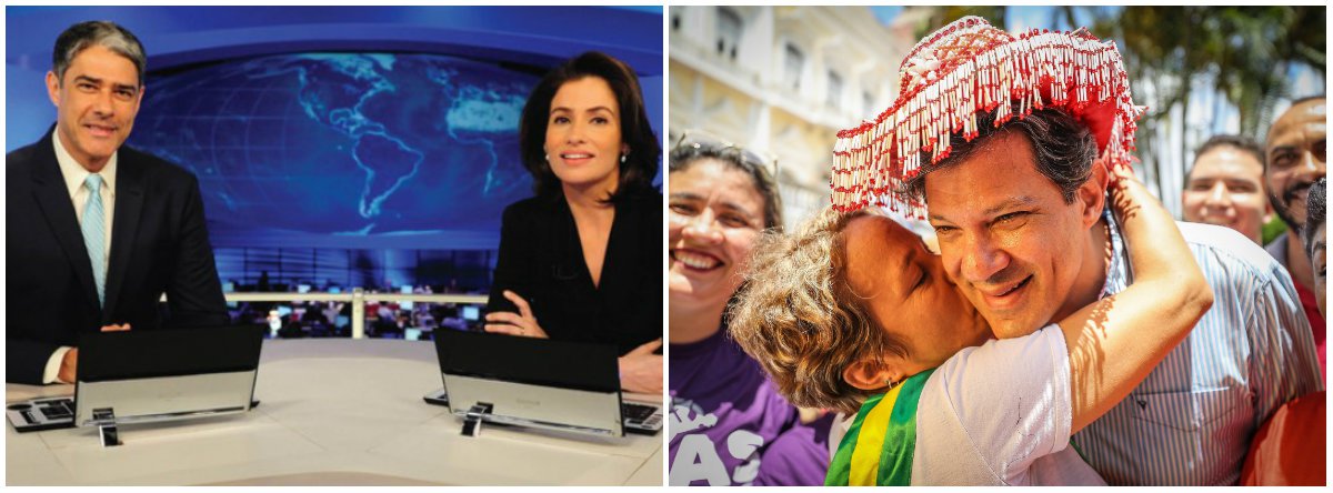 Tijolaço: com Datafolha e JN de hoje, Haddad passa de “poste” a vidraça