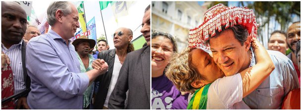 Unidos, Ciro e Haddad levam no primeiro turno