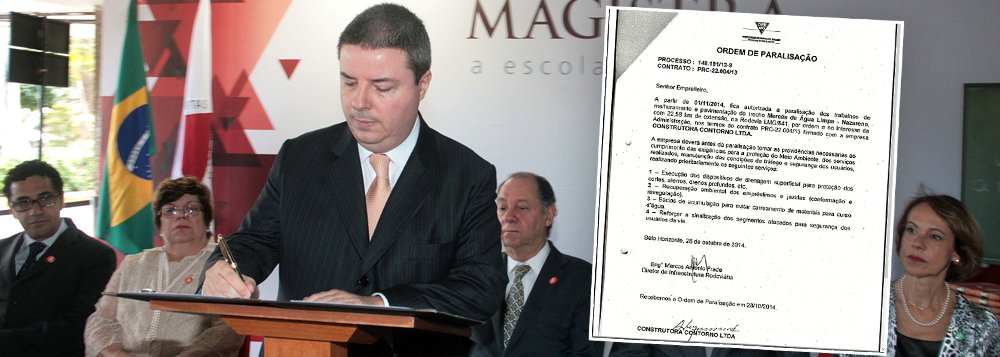 Anastasia acusa Pimentel por obra inacabada, mas omite que foi ele quem mandou parar