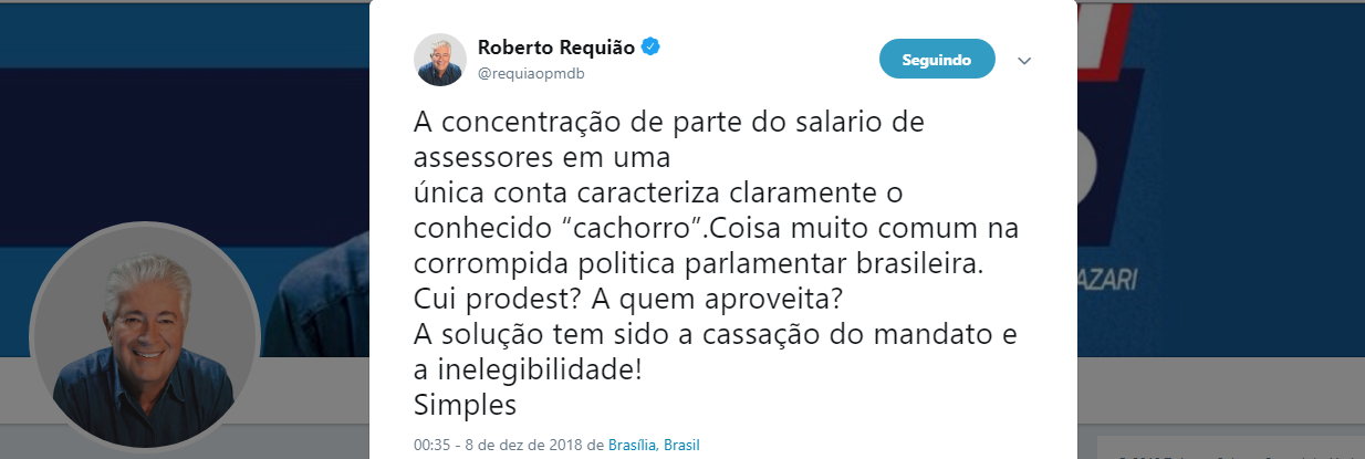 Requião aponta a solução para o Bolsogate: cassação e inelegibilidade