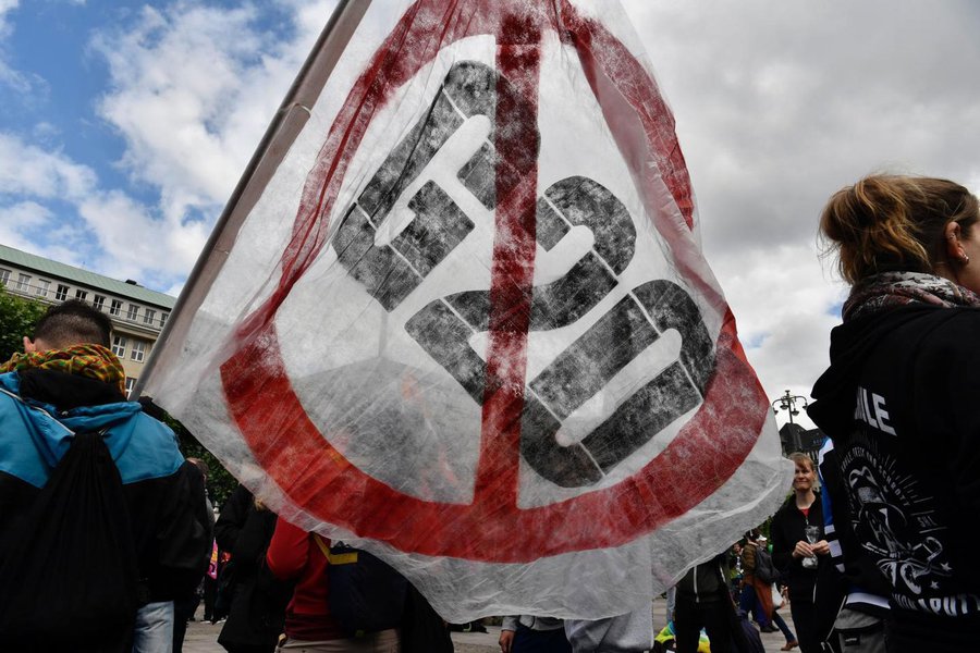 Manifestantes protestam em Montevidéu contra o G20