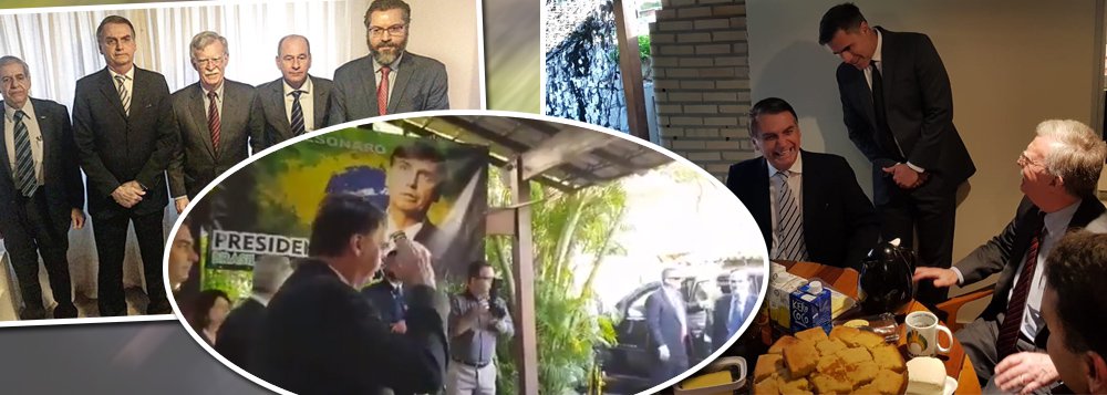 Bolsonaro bate continência para assessor de Trump e humilha brasileiros 