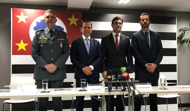 Doria anuncia PM como coordenador da Defesa Civil