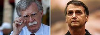 Tema de reunião entre Bolsonaro e Bolton: confrontar Cuba e Venezuela