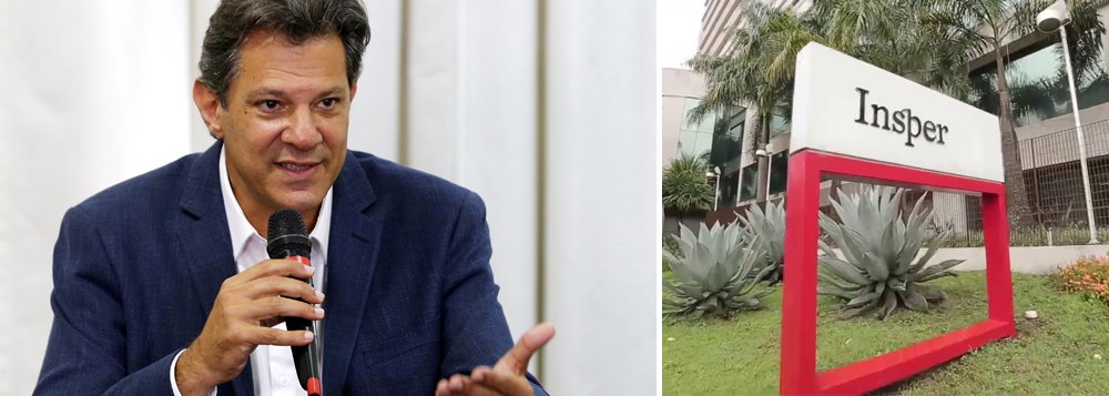 Empresários ameaçam cortar verba do Insper se Haddad voltar a dar aula