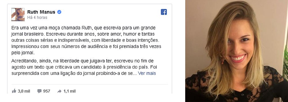 Colunista do Estadão é censurada e demitida por criticar Bolsonaro
