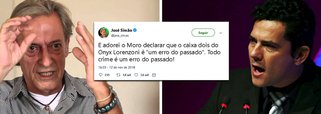 Zé Simão ironiza perdão de Moro a Onyx: todo crime é coisa do passado