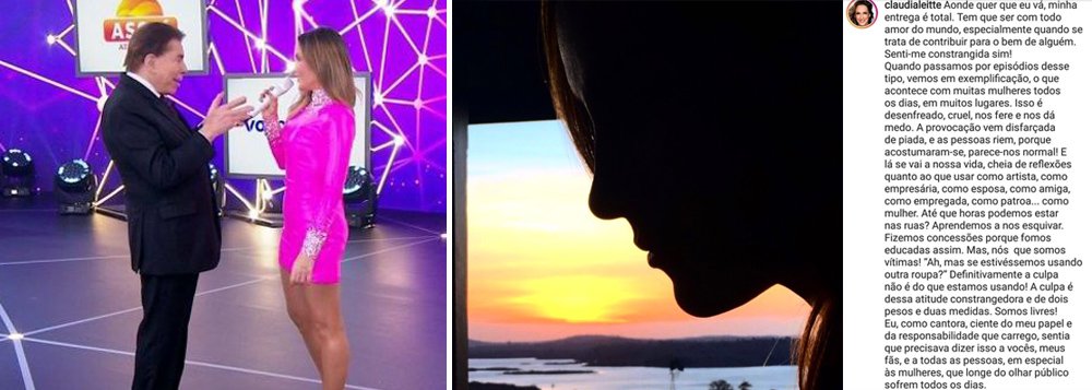 Claudia Leitte reage a Silvio Santos: 'provocação disfarçada de piada'