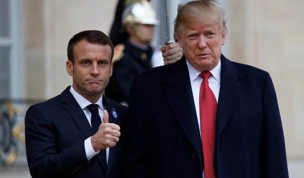 Em Paris, Trump diz que quer “Europa forte” depois de encontro com Macron