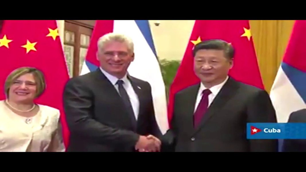 Presidentes Miguel Díaz-Canel e Xi Jinping