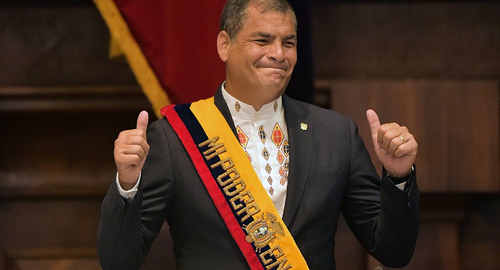 Rafael Correa pede asilo na Bélgica