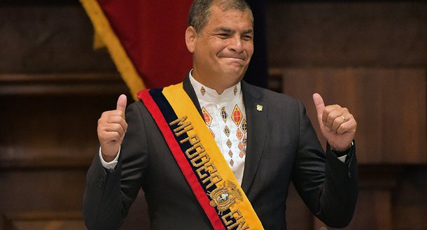 Rafael Correa pede asilo na Bélgica