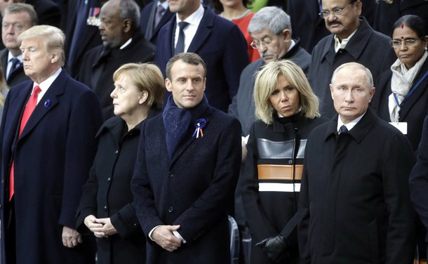 Chefes de Estado comemoram na França centenário do final da 1ª Guerra Mundial