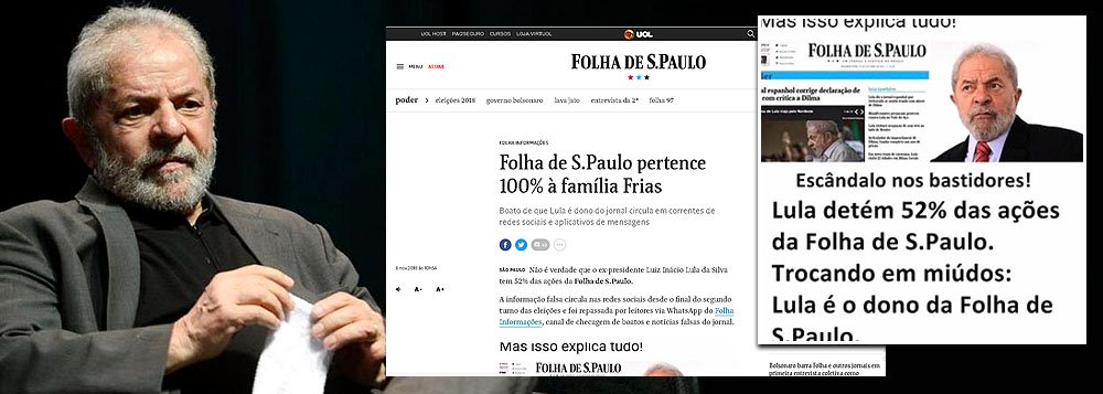 Folha esclarece: Lula não é dono da Folha