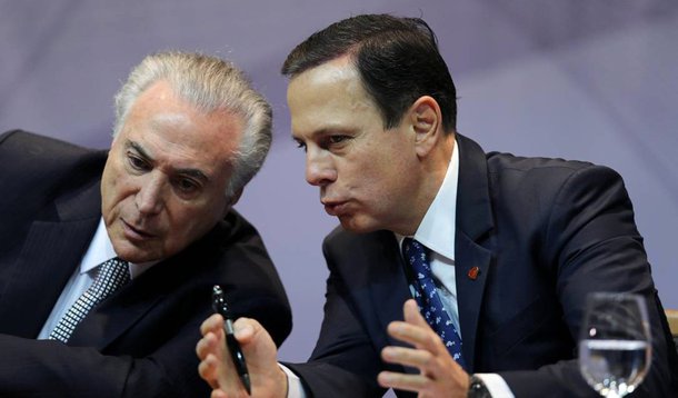 Doria monta secretariado com equipe de Temer