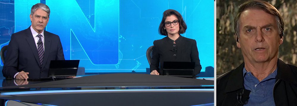 Bolsonaro detona Folha no Jornal Nacional