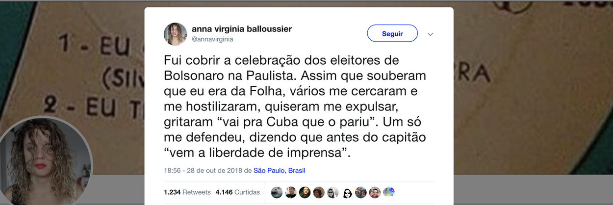 Repórter da Folha é hostilizada por bolsonaristas