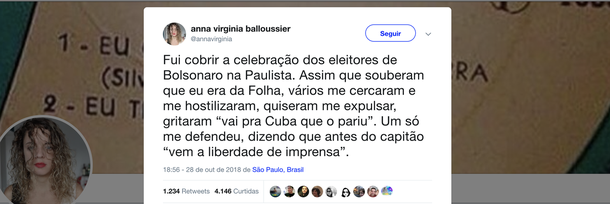 Repórter da Folha é hostilizada por bolsonaristas