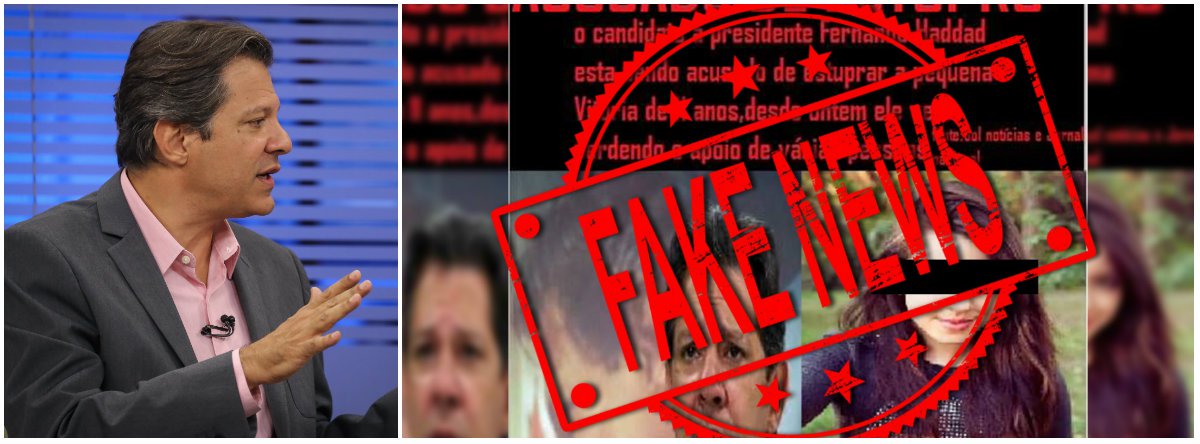 Em desespero, bolsonaristas espalham fake news e Haddad reage