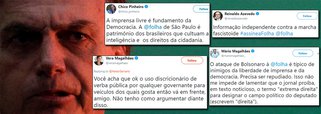 Medalhões da mídia defendem a Folha e são hostilizados