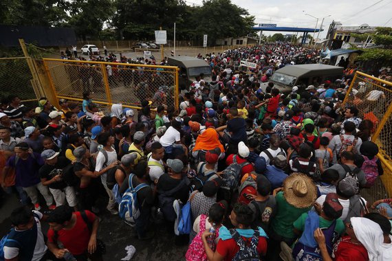 Migrantes da América Central seguem para o norte no México