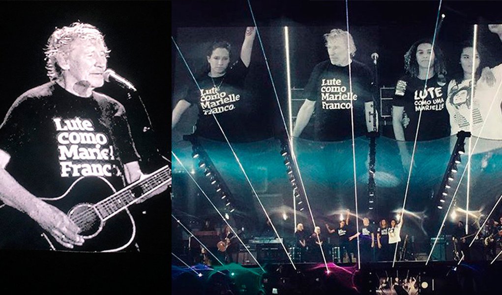 Roger Waters faz homenagem a Marielle Franco em show no Rio