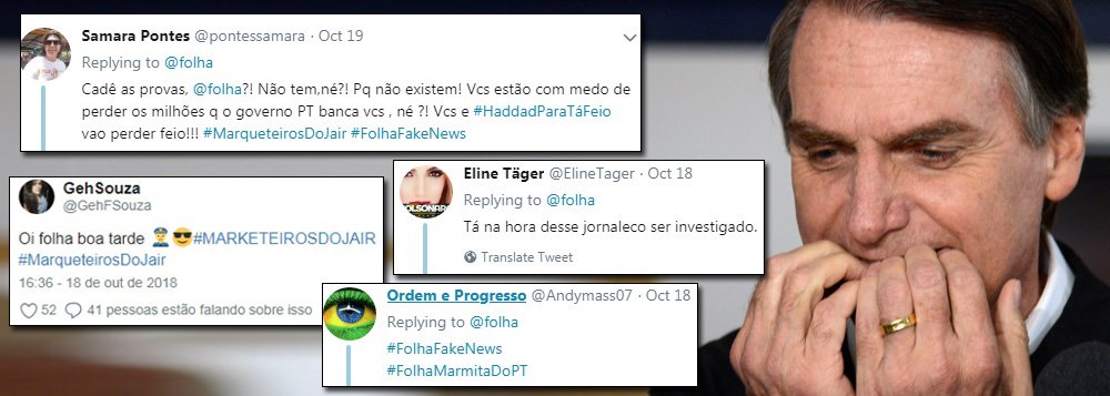 Folha denuncia ação de robôs da campanha de Bolsonaro