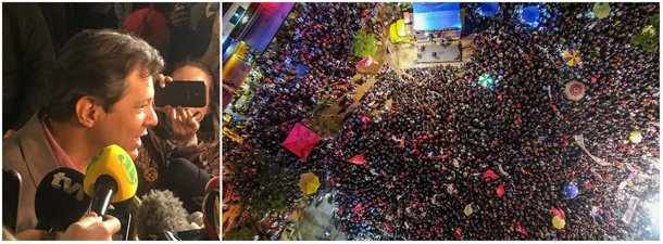 Haddad: “ele não vai a debate porque é frouxo”