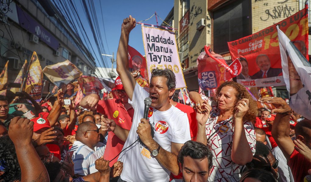 Luta política irá levar Haddad ao segundo turno e pode dar a vitória