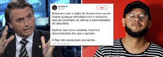 Emicida sobre Bolsonaro: rap não passa pano para racista