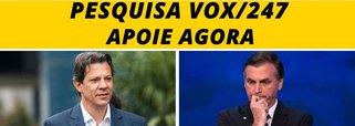 Brasil 247 fará nova pesquisa presidencial. Apoie agora